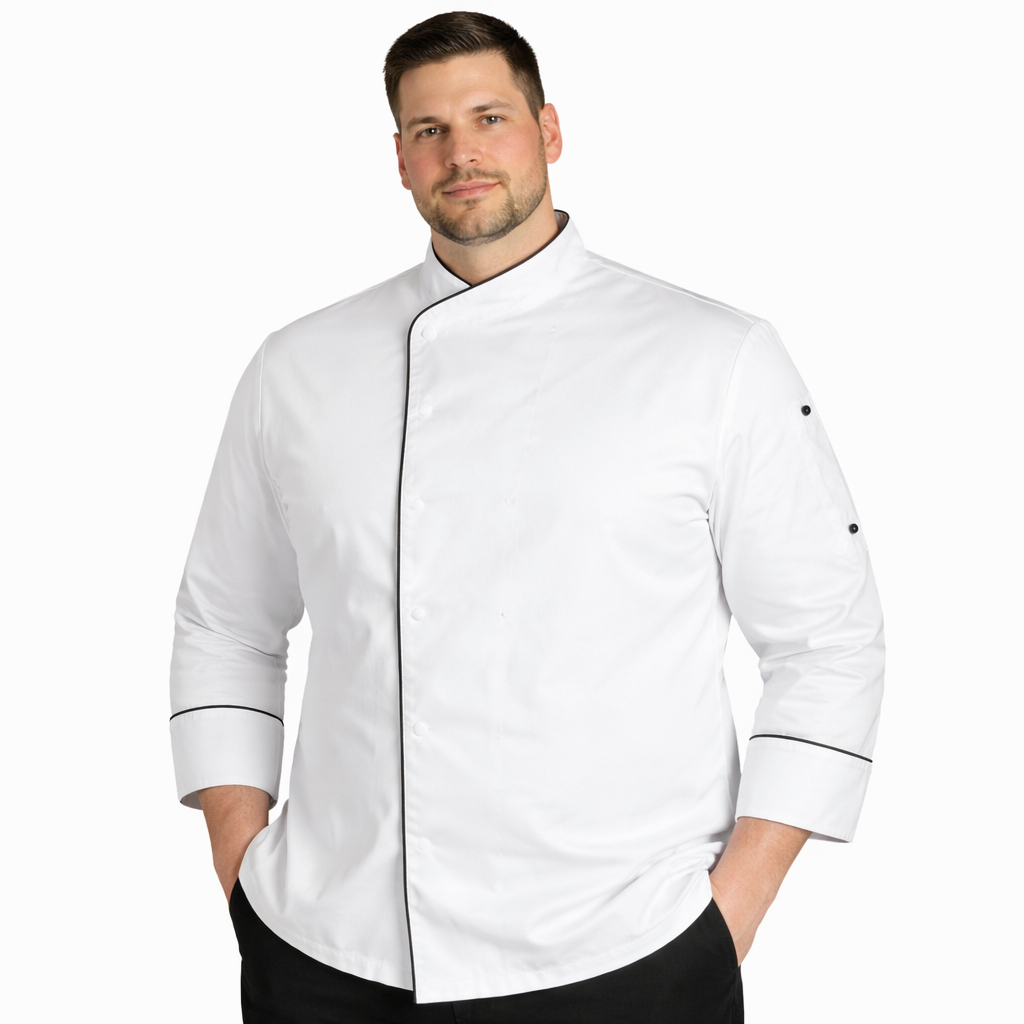 Giacca Chef Taglie Forti Traspirante – Schiena Air Plus, Comfort per Turni Lunghi