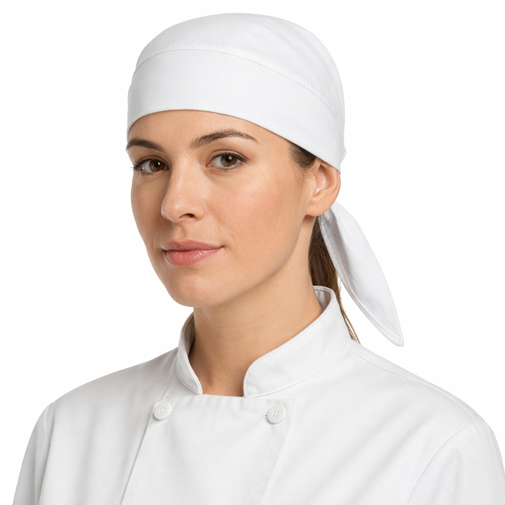 Bandana Chef Professionale Unisex – Regolabile e Comoda per Cucina