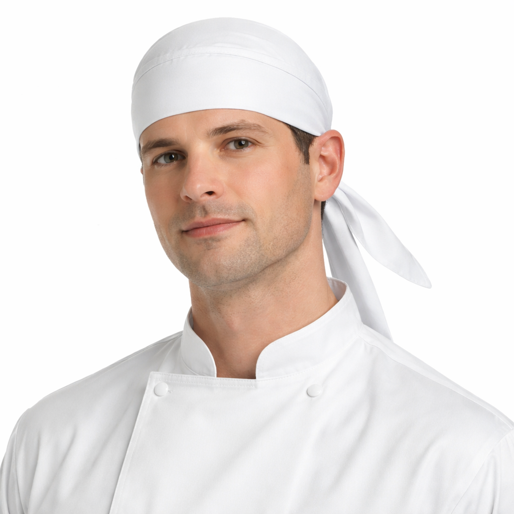 Bandana Chef Professionale Unisex – Regolabile e Comoda per Cucina