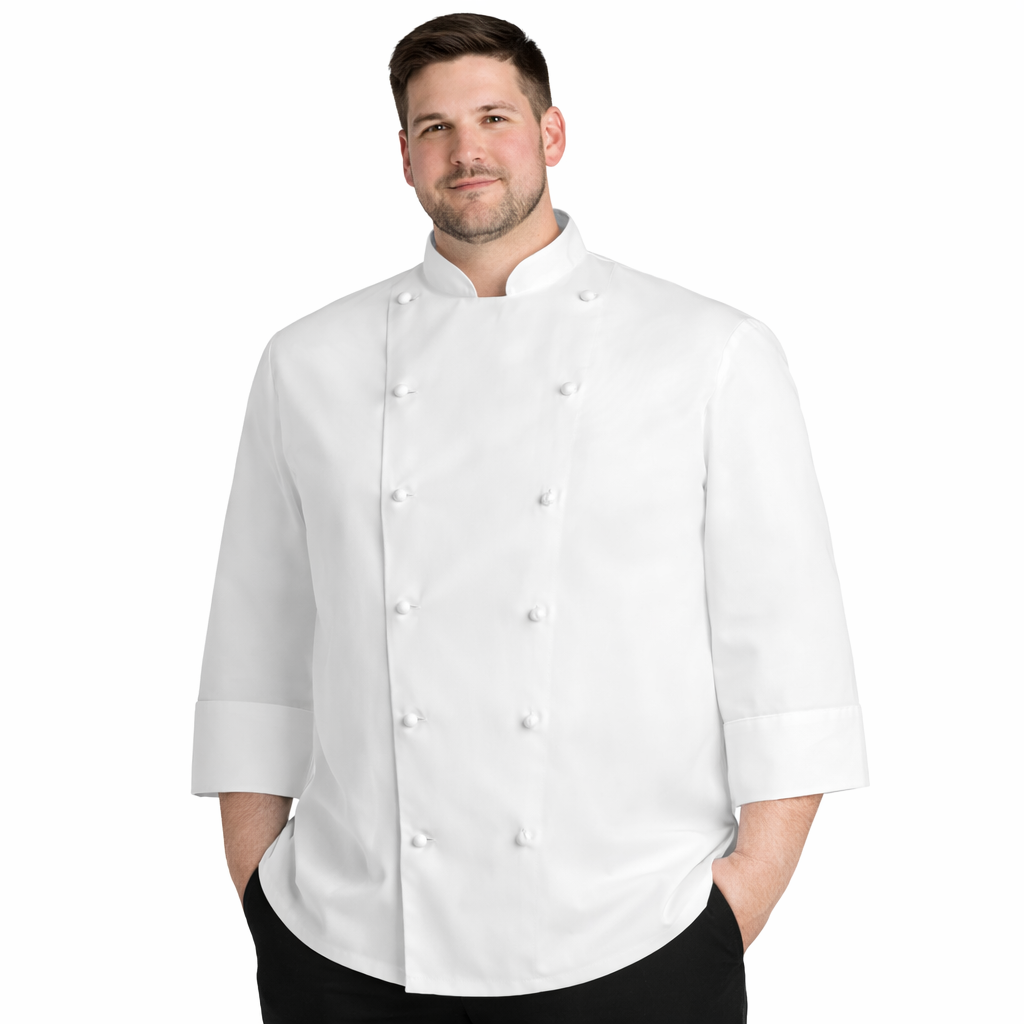 Giacca Chef Taglie Forti 5XL–7XL – Vestibilità Ampia e Comfort per Uso Professionale - BIG JACKET