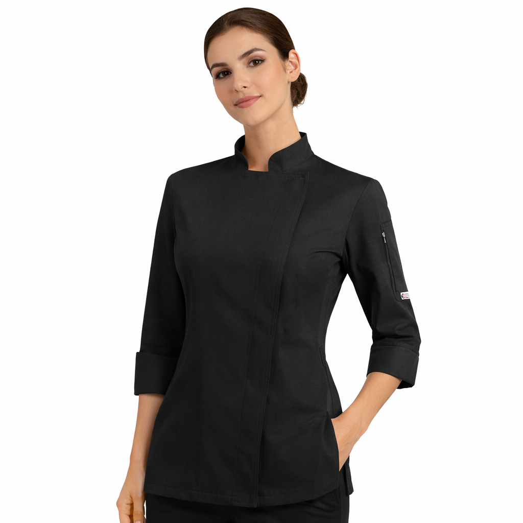 Giacca Chef Donna Traspirante – Vestibilità Femminile, Leggera in Microfibra Air Plus - EASY GIRL
