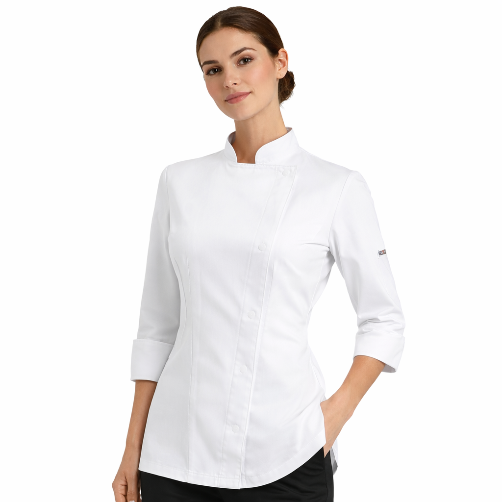 Giacca Chef Donna Traspirante – Vestibilità Femminile, Leggera in Microfibra Air Plus - EASY GIRL