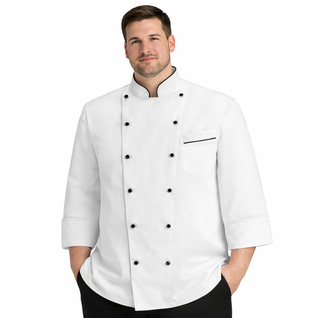Giacca Chef Taglie Forti Professionale – Vestibilità Ampia e Comfort per Cucina - Fat Boy