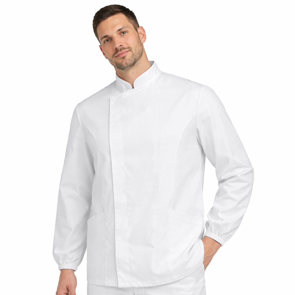 Casacca Sanitaria Unisex Manica Lunga con Elastico ai Polsi – Protettiva e Comoda - PETER