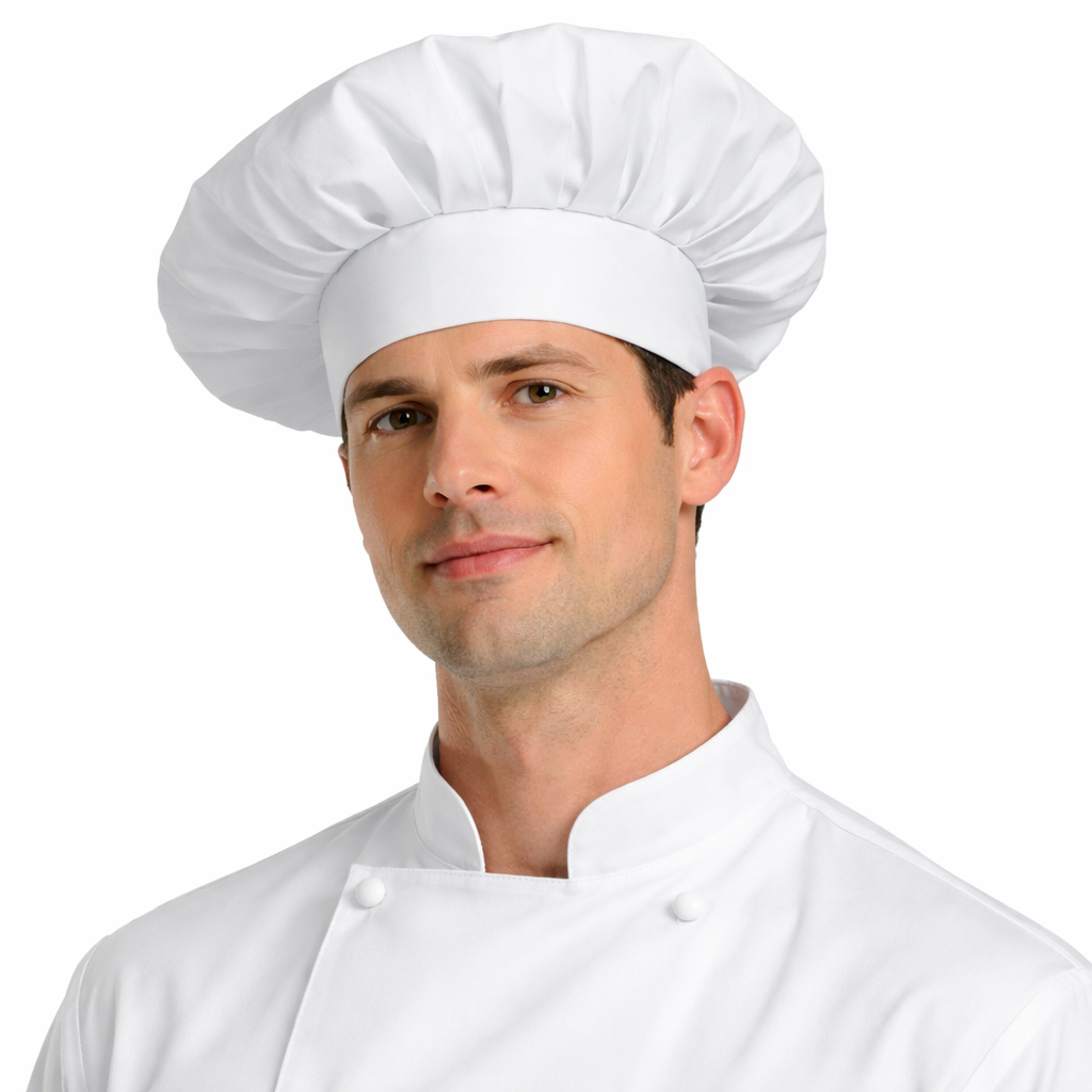 Cappello Chef Regolabile con Velcro – Comodo e Adattabile per Cucina Professionale - HAT