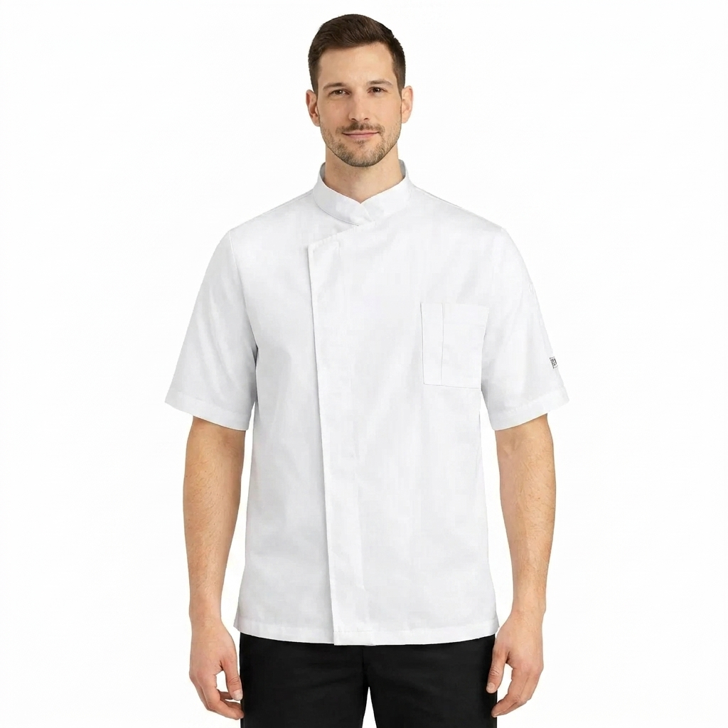 Giacca Chef Uomo Manica Corta Traspirante – Schiena Air Plus, Leggera e Comoda - OTTAVIO
