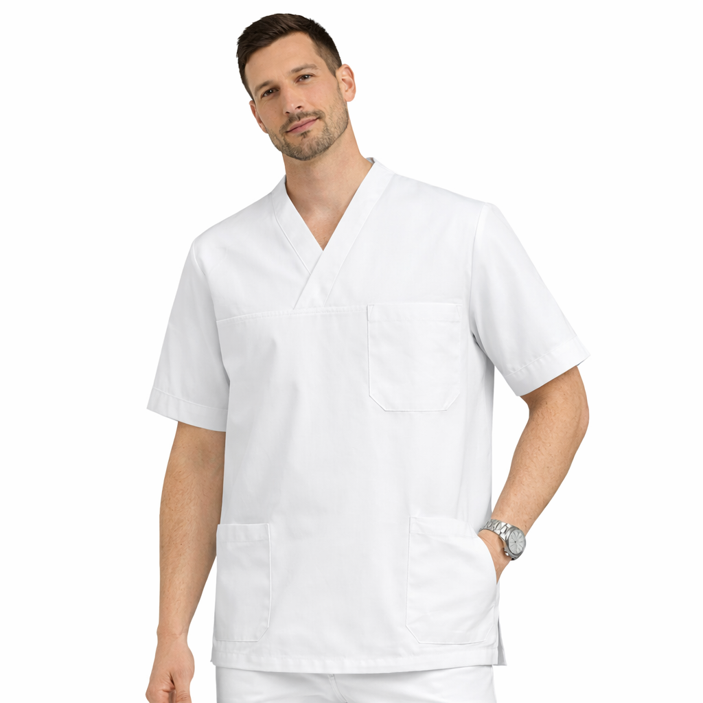 Casacca Sanitaria Unisex con Spacchetti Laterali – Comoda e Pratica per Uso Quotidiano - LEONARDO
